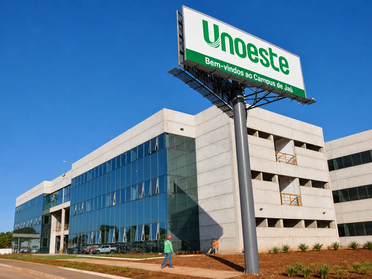 Prédio educacional — obra da KACEL Engenharia (Institucional) em Jaú e região